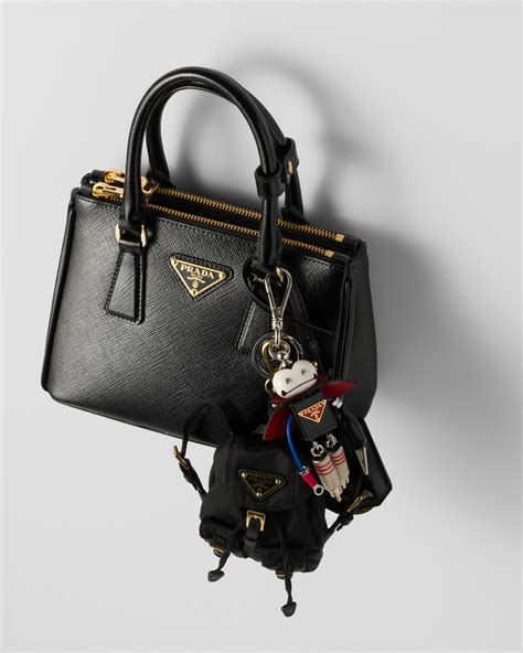 prada robot saffiano leather bag charm